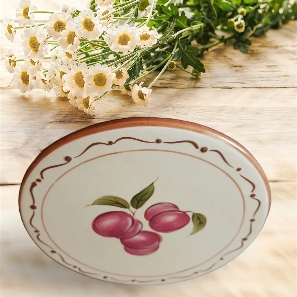 Home ceramic tile trivet hot pan pot  holder  plate set of 2